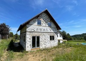 Prodej rodinného domu o dispozici 6+1 ve výstavbě (hrubá stavba), užitná plocha 120 m2, pozemek 1.222 m2, obec Světlík, okr. Český Krumlov