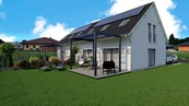 Prodej levé poloviny domu (dvojdomek) o dispozici 5+1, s parkovacím stáním, užitná plocha 123 m2, pozemek celkem 433 m2, cena 8820000 CZK / objekt, nabízí Realvize - realitní kancelář