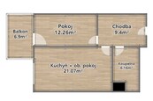 Pronájem bytu 2+kk, 60 m2, Plzeň, ul. U Velkého rybníka, cena 18000 CZK / objekt / měsíc, nabízí 