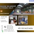 Nájem skladově výrobních hal 1000 m2, Sedlčansko, cena 49 CZK / m2 / měsíc, nabízí 