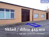 Nájem prostor 415 m2 (+ mezipatro 150 m2 v ceně), Úvaly u PRAHY, cena 140 CZK / m2 / měsíc, nabízí 