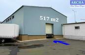 Nájem skladové haly 517 m2, rampa, BEROUN (Exit dálnice D5), cena 130 CZK / m2 / měsíc, nabízí