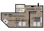 Pronájem 2+kk, 39 m, Soukenická - Bechyně, cena 10000 CZK / objekt / měsíc, nabízí