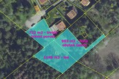 Prodej tří nemovitostí - pozemků, 2831 m2, OV, Měřín, okres Benešov., cena 3600000 CZK / objekt, nabízí 
