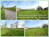 Stavební pozemek 850 m2, Jeseník nad Odrou - Polouvsí, cena 2300 CZK / m2, nabízí
