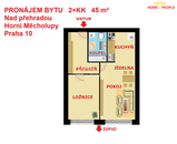 Pronájem, Byt 2+kk, Praha 15, cena 19000 CZK / objekt / měsíc, nabízí HOME 4 PEOPLE, a.s.