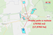 Prodej pole, 179783 m2, Velečín, cena 8286800 CZK / objekt, nabízí 