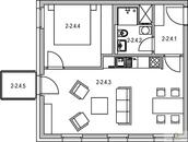 Pronájem bytu 2+kk (48m2) + balkon (2,5m2) v Olomouci centru, cena 13200 CZK / objekt / měsíc, nabízí 