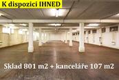 Nájem přízemního skladu 801 m2, Praha 9, Horní Počernice, cena 130 CZK / m2 / měsíc, nabízí 