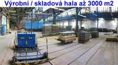 Haly 650 až 3.000 m2, Vlečka, rampa TIR, LOUNY, cena 100 CZK / m2 / měsíc, nabízí 