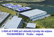 Nájem NOVÝCH HAL - Tuchoměřice (Pha západ), sklady, výroba. 2024/2025, cena 185 CZK / m2 / měsíc, nabízí 