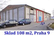 Přízemní sklad 108 m2, Praha 9, cena 17500 CZK / objekt / měsíc, nabízí 