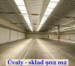 Skladová hala 902 m2, rampa, Úvaly u Prahy, cena 140 CZK / m2 / měsíc, nabízí ARCHA - průmyslová kancelář