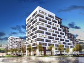 Prodej exkluzivního komerčního prostoru - 108 m2 s terasou v projektu Tesla Hloubětín, cena 91000 CZK / m2, nabízí