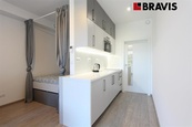 Pronájem bytu 1+kk, ulice Poříčí, Brno - Pisárky, Rezidence Riverside, balkon, sklep, parkování, zařízený, cena 13500 CZK / objekt / měsíc, nabízí 